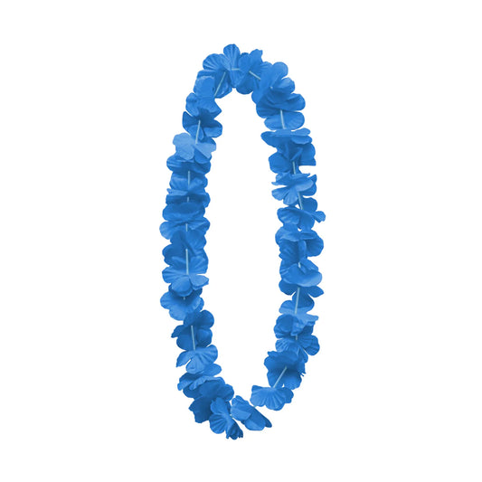 Hawaiikrans Blå Klassisk Blomsterkrans 100 cm