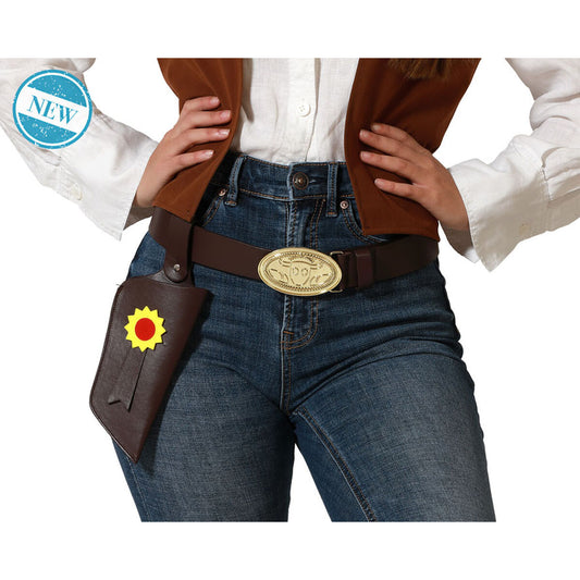 Cowboy skärp med hölster