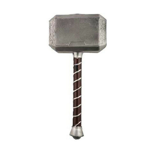 En bild på Thors stridshammare, Mjölner, tillverkad av foam.