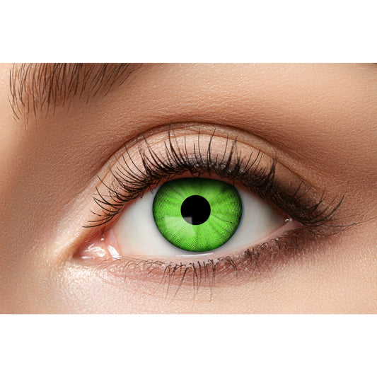 Gröna Halloweenlinser Electro Green