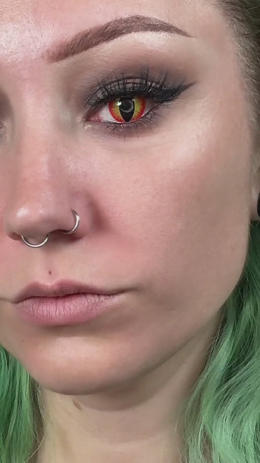 Drakögon Halloweenlinser Dragon Eyes 1 år